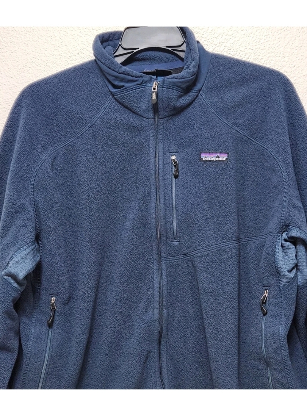 Patagonia Lightweight R4 Jacket Mens L Blue Teal Fleece Full Zip Polartec Lined - Picture 6 of 16
